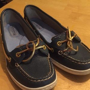 Navy Sperry Shoes